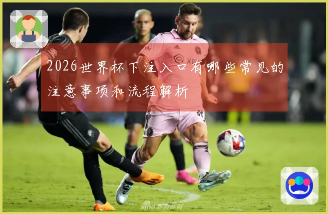 2026世界杯下注入口有哪些常见的注意事项和流程解析